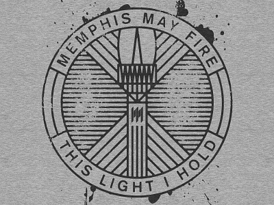 Memphis May Fire / This Light I Hold - Torch Emblem album apparel emblem memphis may fire merch metal mmf music t shirt torch