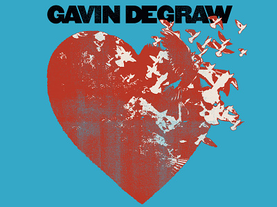 Gavin DeGraw / VIP Album T-Shirt album apparel band merch birds gavin degraw heart merch merchandise music t shirt vip