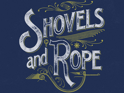 Shovels & Rope / Antique antique apparel band merch folk merch retro shovels and rope t shirt vintage