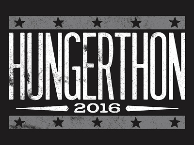 2016 Hungerthon / Vintage Press Baseball Tee americana apparel charity hungerthon music organization radio stars t shirt vintage