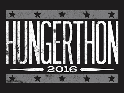 2016 Hungerthon / Vintage Press Baseball Tee