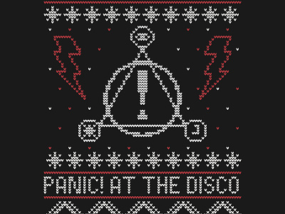 Panic! at the Disco / Ugly Holiday Sweater apparel band merch christmas holiday merch music panic at the disco patd ugly holiday sweater