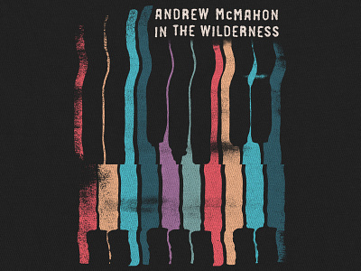 Andrew McMahon in the Wilderness / Tour T-Shirt andrew mcmahon apparel band color glitch merch music piano piano keys t shirt tour