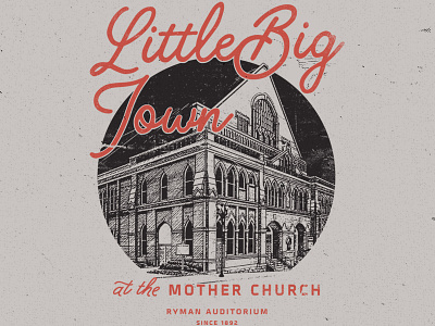 Little Big Town / Ryman Event T-Shirt apparel country little big town merch music nashville ryman t shirt tennessee vintage