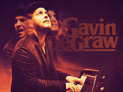 Gavin DeGraw / Europe Tour Poster europe gavin degraw logo merch piano poster tour type