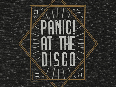 Panic! at the Disco / Art Deco T-Shirt apparel art deco band merch merch music panic at the disco patd retro t shirt typography vintage