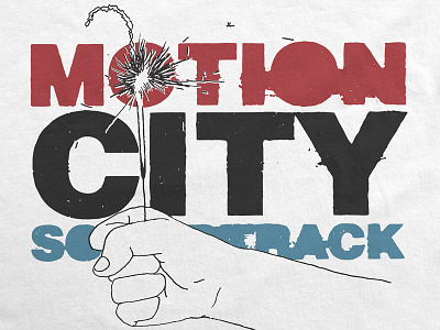 Motion City Soundtrack / Limited Sparkler Tee 4th of july apparel band logo illustration independence day july 4th merch motion city soundtrack music sparkler t shirt typography