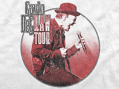 Gavin DeGraw / Raw Tour T-Shirt apparel band merch gavin degraw merch music retro t-shirt tour vintage