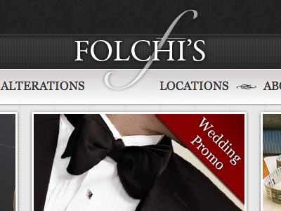 Folchi's brent clothing dark elegant fancy galloway ribbon stitch stitching texture tuxedo