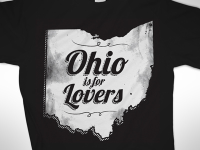 Ohio is for Lovers Shirt black brent dirty galloway grunge lobster love lovers ohio old shirt state tee tshirt typography vintage white worn