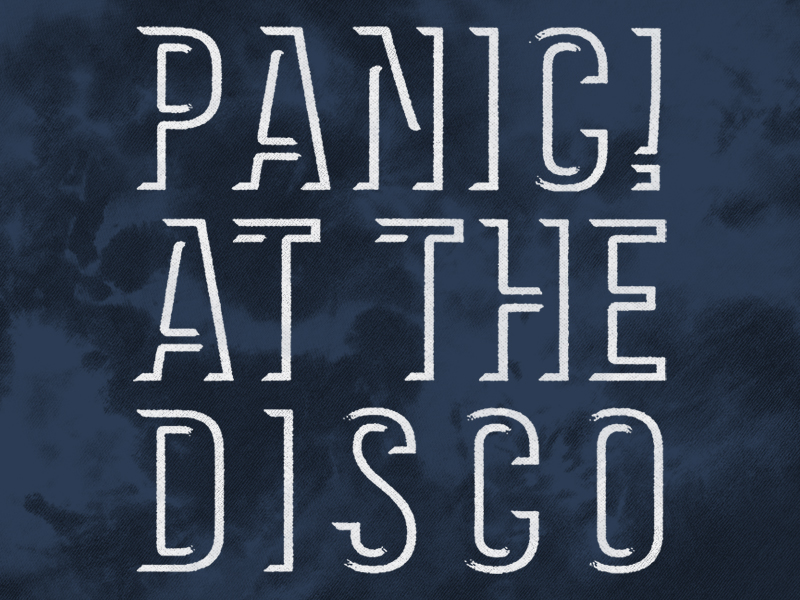 Panic! at the Disco / Logo Tie Dye Hoodie by Brent Galloway on Dribbble