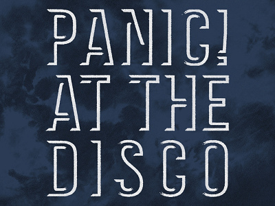 Panic! at the Disco / Logo Tie Dye Hoodie