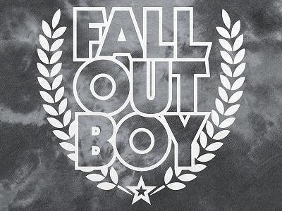 Fall Out Boy / Laurel Wreath Logo Tie Dye Hoodie apparel fall out boy hoodie hot topic laurel logo merch music star tie dye
