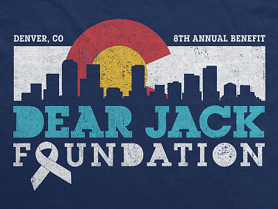 Dear Jack Foundation / 8th Annual Benefit Concert T-Shirt andrew mcmahon apparel benefit cancer colorado concert dear jack denver merch music ogden t-shirt