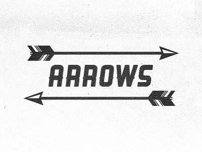 Fun with Arrows ammo arrow arrows grunge illustration illustrator minimal practice simple type