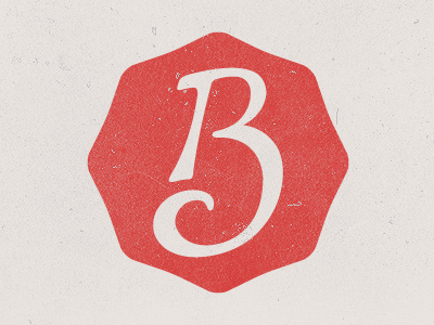 B Monogram (Concept) b badge brent galloway grunge initial lettering logo monogram personal retro typography vintage