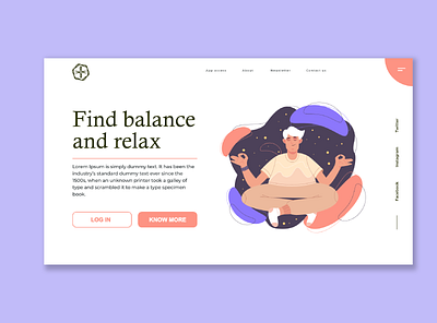 Find Balance balance branding color design graphic design illustration logo typography ui ux vector webdesign yoga