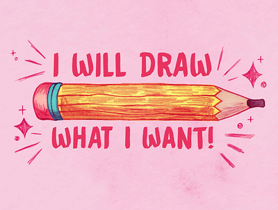 What I Want design digital illustration hand drawn icon illustration mixedmedia pencil pencil drawing pencil sketch positivity spot illustration