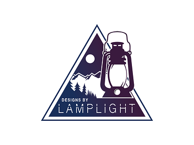 Designs By Lamplight Logo design flat icon illustration logo typography vector