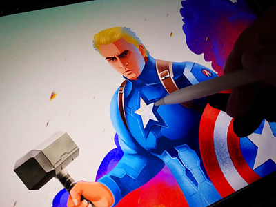 Captain America gui himalayan icon ui