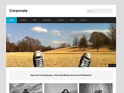 Corporate WordPress Theme WIP design web design websites wordpress wpexplorer