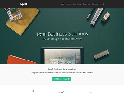 Agent - Total WordPress Theme Demo business corporate shop store template templates theme themes website wordpress