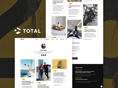 Olivia - a Total Theme blog blog templates theme themes webdesign website wordpress