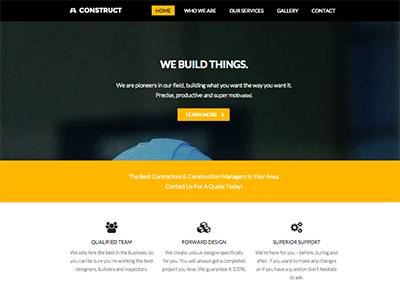 Construct Total WordPress Theme Demo build builder construct construction template templates theme website wordpress