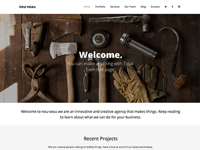 Nouveau Total WordPress Theme Demo