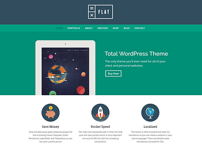 Flat Total WordPress Theme Demo