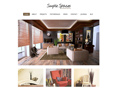 Simple Spaces - Total WordPress Theme Demo design gallery interior design minimal templates theme themes website wordpress
