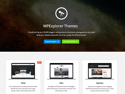 WPExplorer Themes clean shop templates themes video background website wordpress wp