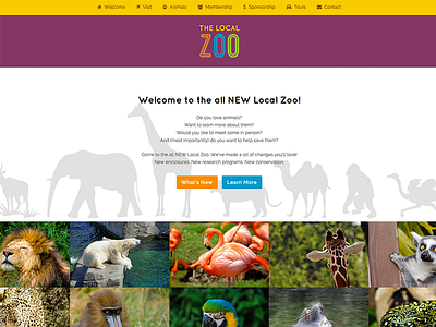 Zoo - Total WordPress Theme Demo animals colorful eco environmental landing page modern nonprofit templates theme website wordpress zoo