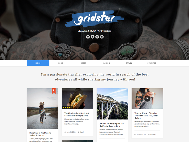 Gridster theme
