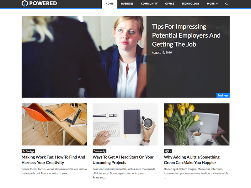 Free Wordpress Blog Theme - Powered by WPExplorer flat grid masonry blogging blog templates themes wordpress free wordpress theme freebie freebies free