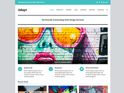 Adapt - Total WordPress Theme Portfolio Demo