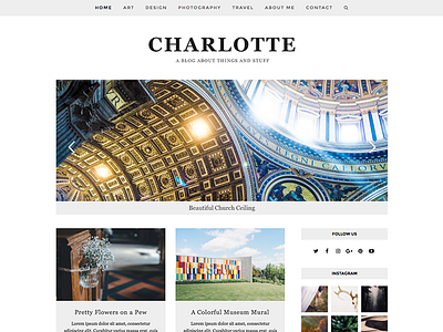 Charlotte - Total WordPress Theme Blog Demo