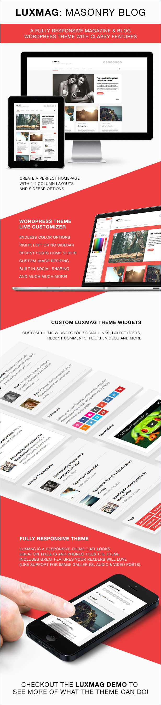 Luxmag WordPress Theme Features By WPExplorer On Dribbble