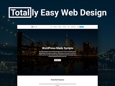 Paris Single Page Total WordPress Theme Demo