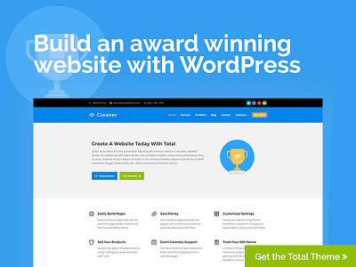 Cleaner Total WordPress Theme Website colorful page builder seo web design website wordpress wordpress theme