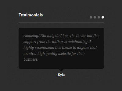 Testimonial Widget design testimonial web widget wordpress