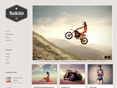 Bulletin Blogging WordPress Theme