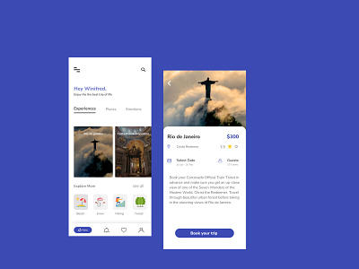 Travel App app design location product design ui