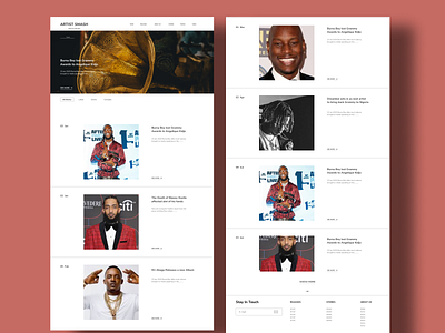 Artist Smash design landingpage music website product design ui web