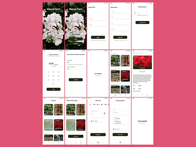 Nature Farm adobexd ecommerce figma flower design ios app design ui