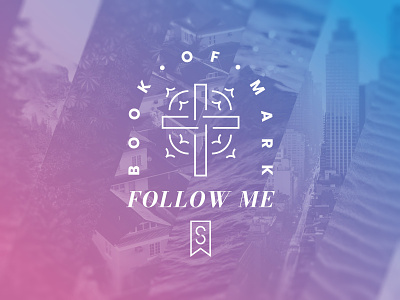 Mark - Follow Me branding church cross design follow icon illustration jesus logo mark minimal sermon art sermon series typography vector