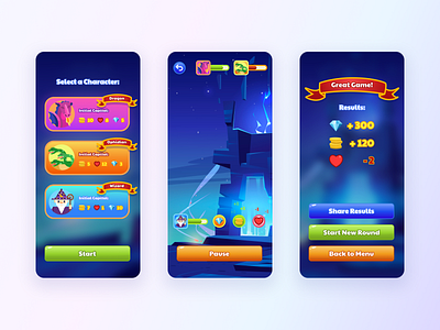 Mobile Fantasy Game – UI Concept