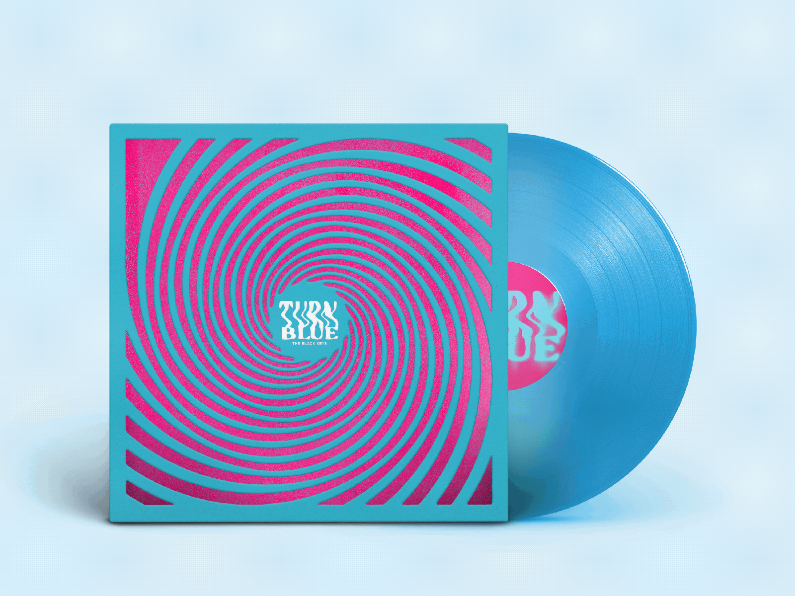Turn Blue by The Black Keys - Remastered Discography Campaign album design campaign design discography music music design retro rock rock and roll vector vinyl