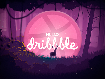 Hello Dribbble! branding comunity design hello dribbble ui ui ux ui design uidesign visual identity webdesign