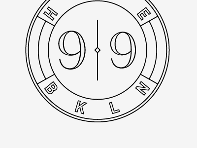 BKLN. bkln emblem logo mark seal